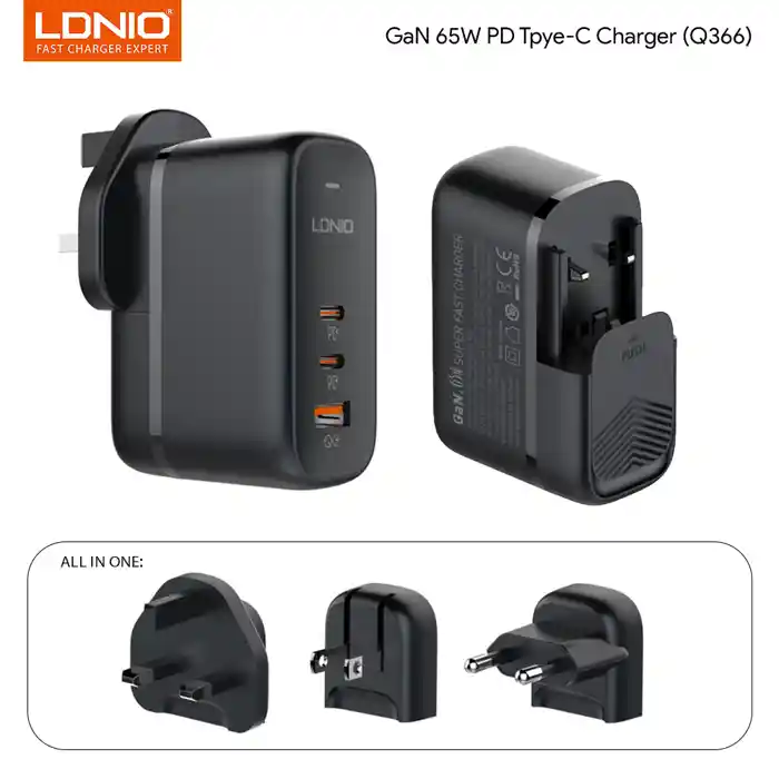 LDNIO Q366 65W GaN Supper Fast Charger